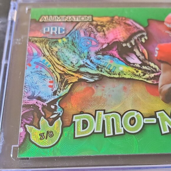 Carson Beck 2023 Wild Card Alumination Dino-Might  Green 3/8 #AD-CB - Picture 4 of 7